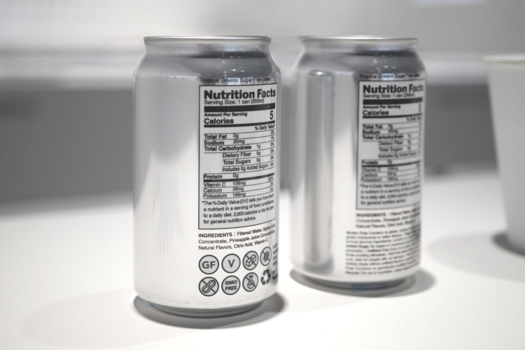 Close-up image of packaging back label showing everyday pictogram use.